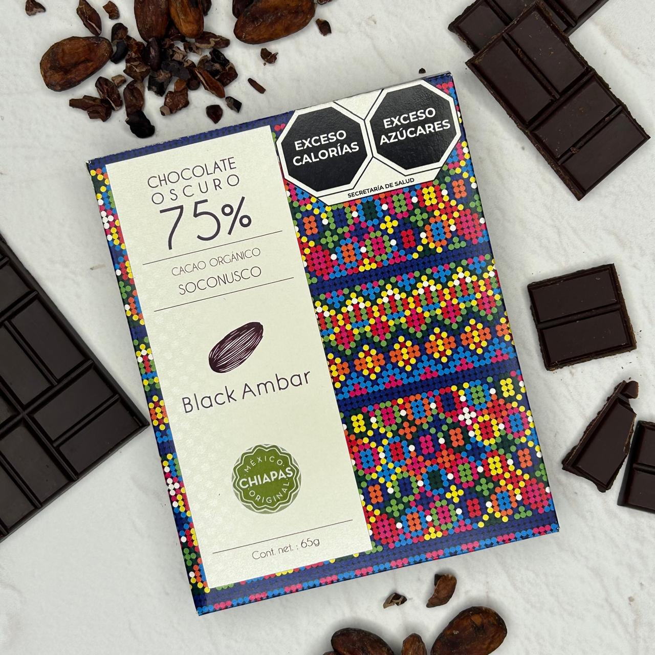 75% Dark Chocolate bar 65g.