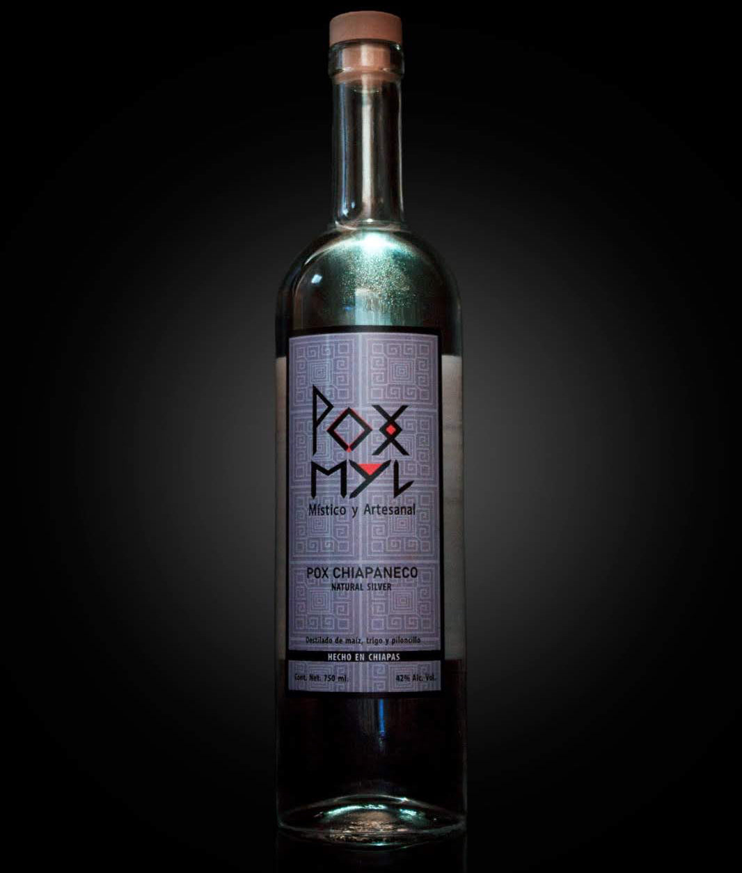 Pox artesanal chiapaneco natural silver